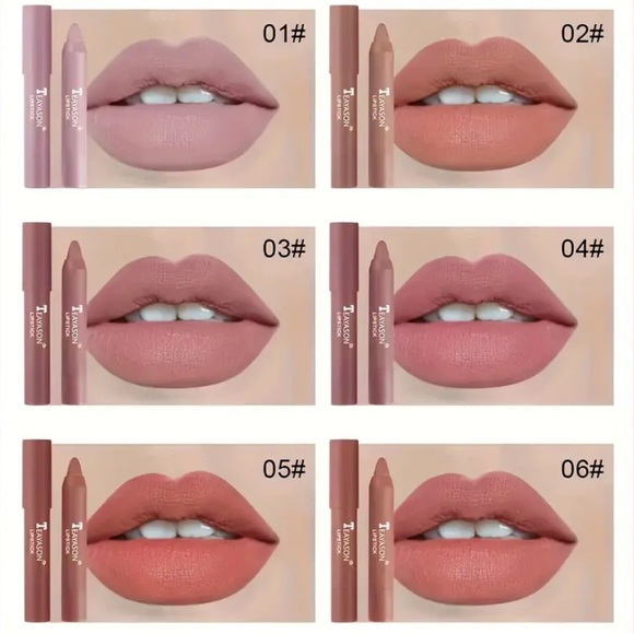 One Teayason Velvet Smooth Waterproof Matte Lipstick Pencil - Choose Color - Picture 6 of 13